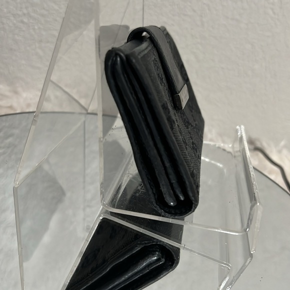 Gucci Black Canvas and Leather Card Wallet - Picture 3 of 16